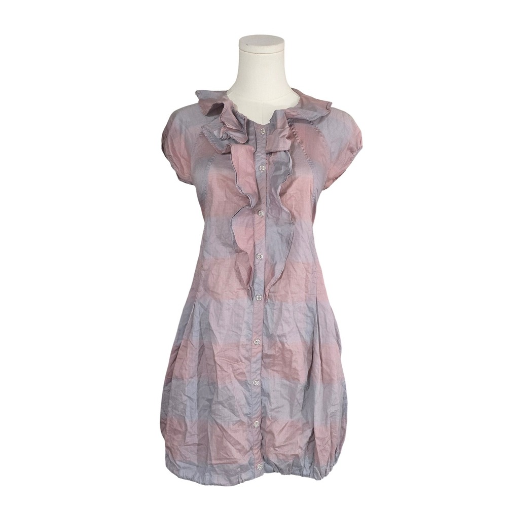 WEARABLE ART mini dress DONORATICO BY DING Yong sleeveless lavender M babydoll - Picture 5 of 11